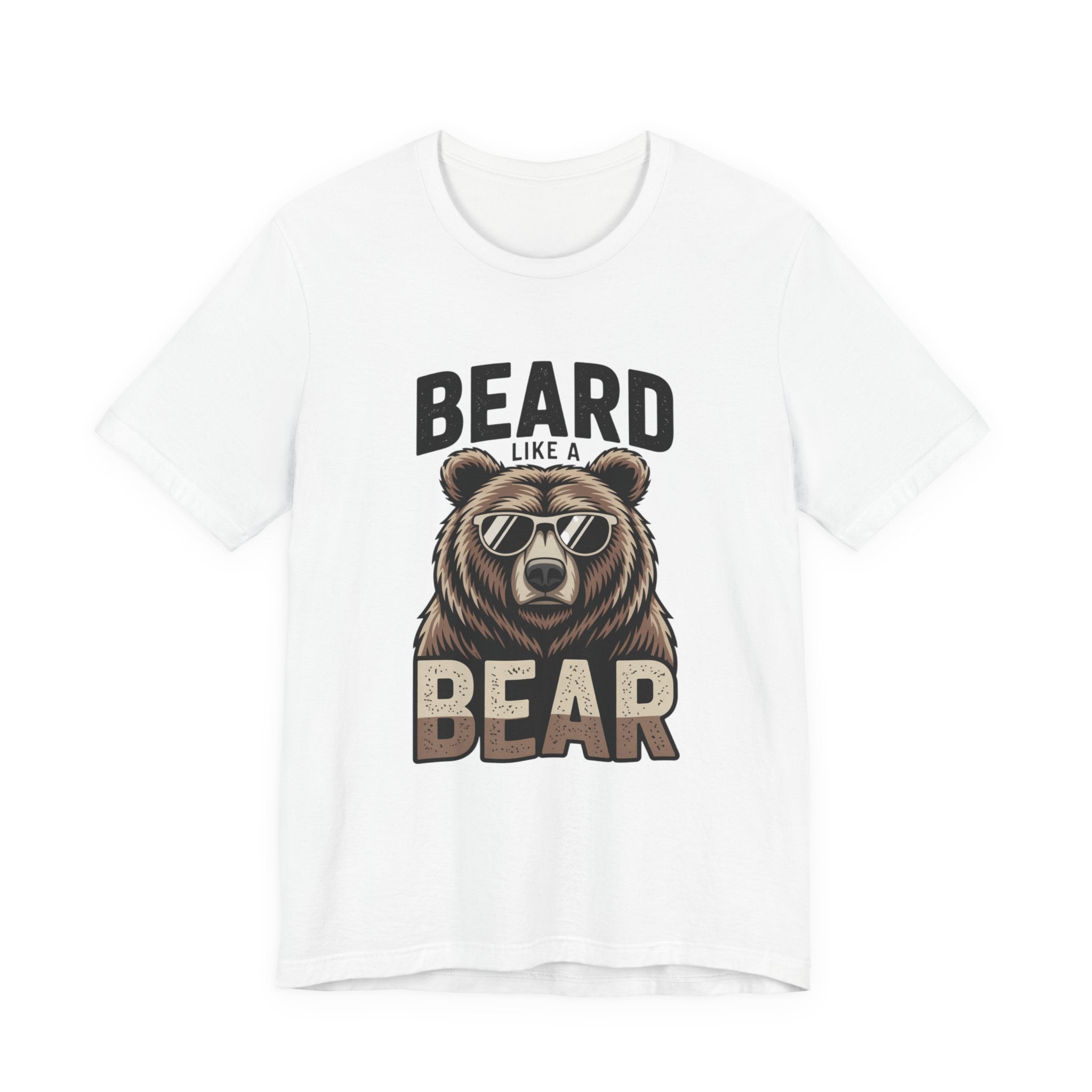 “Beard Like a Bear” T-Shirt — Retro Bear Graphic Tee