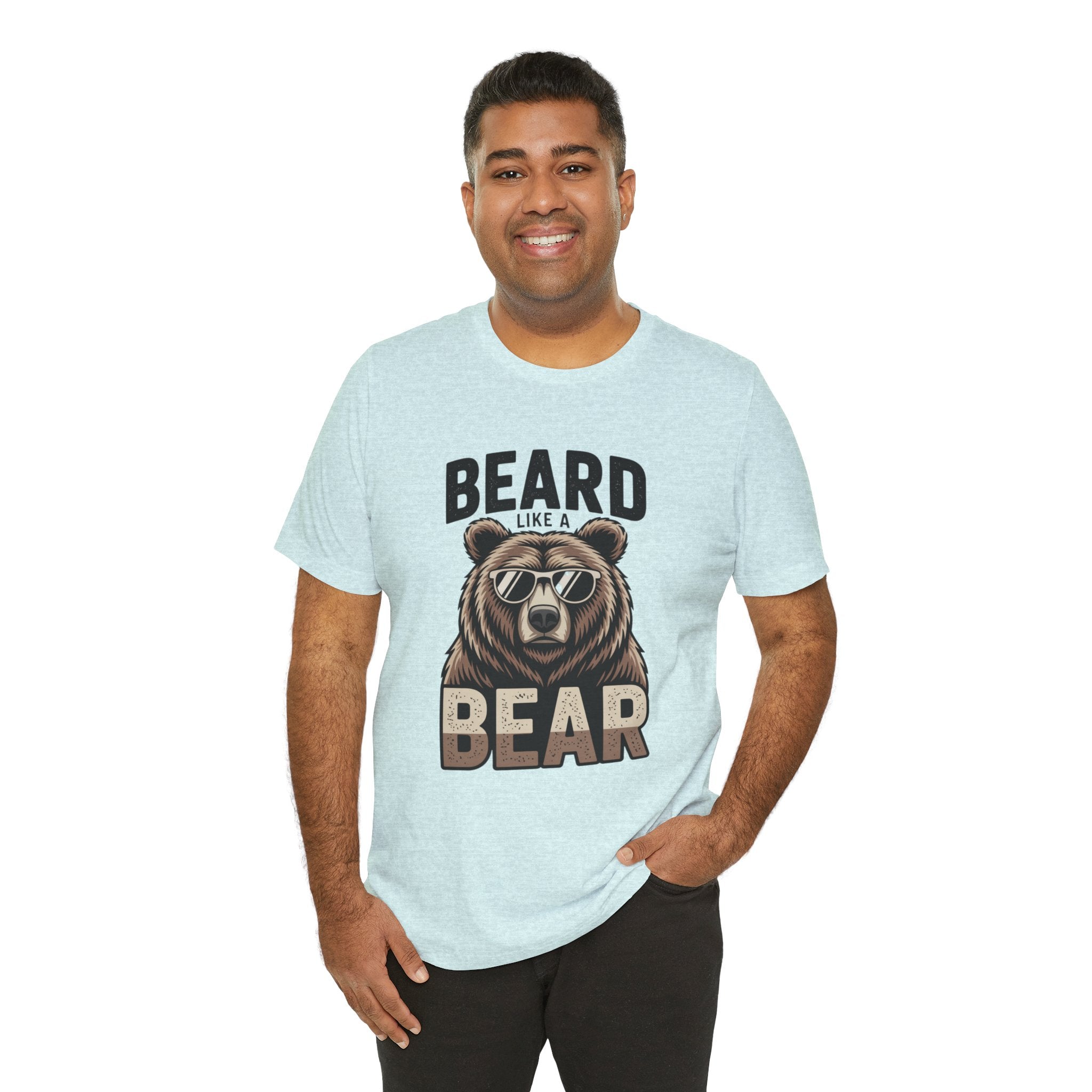 “Beard Like a Bear” T-Shirt — Retro Bear Graphic Tee