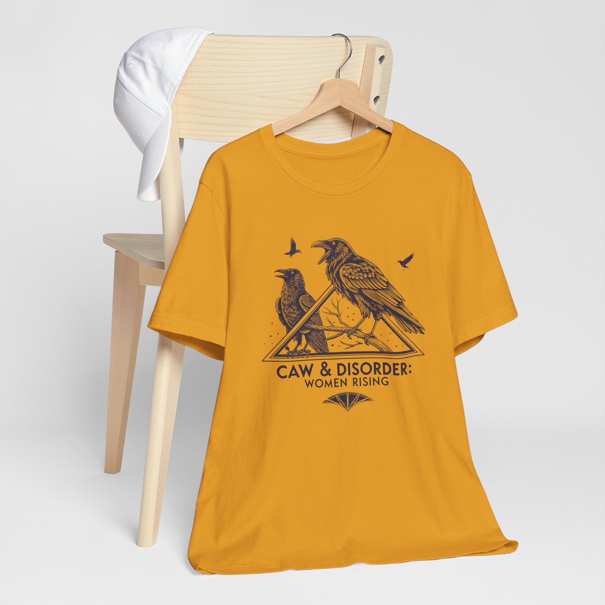 “Caw & Disorder” Tee — "Women Rising" Raven Graphic T-Shirt