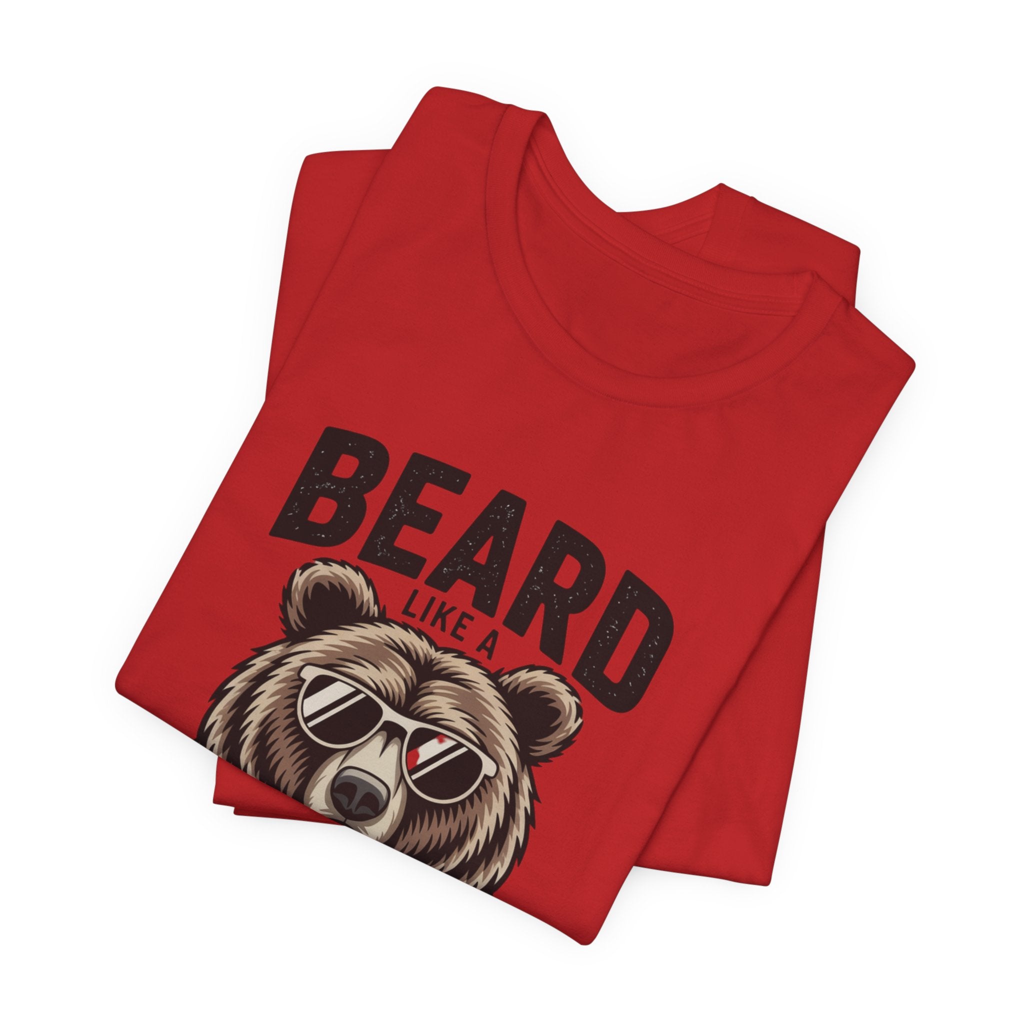 “Beard Like a Bear” T-Shirt — Retro Bear Graphic Tee