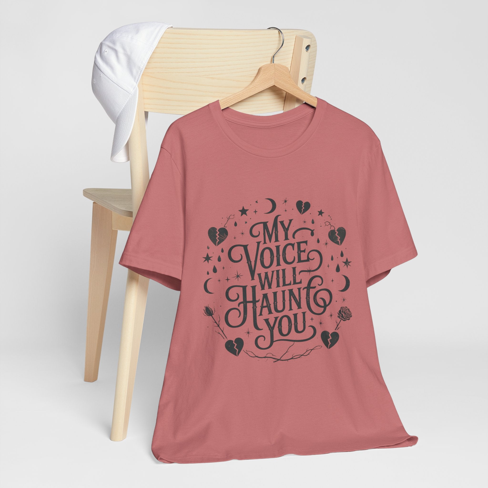 “My Voice Will Haunt You” Jersey Unisex T-Shirt