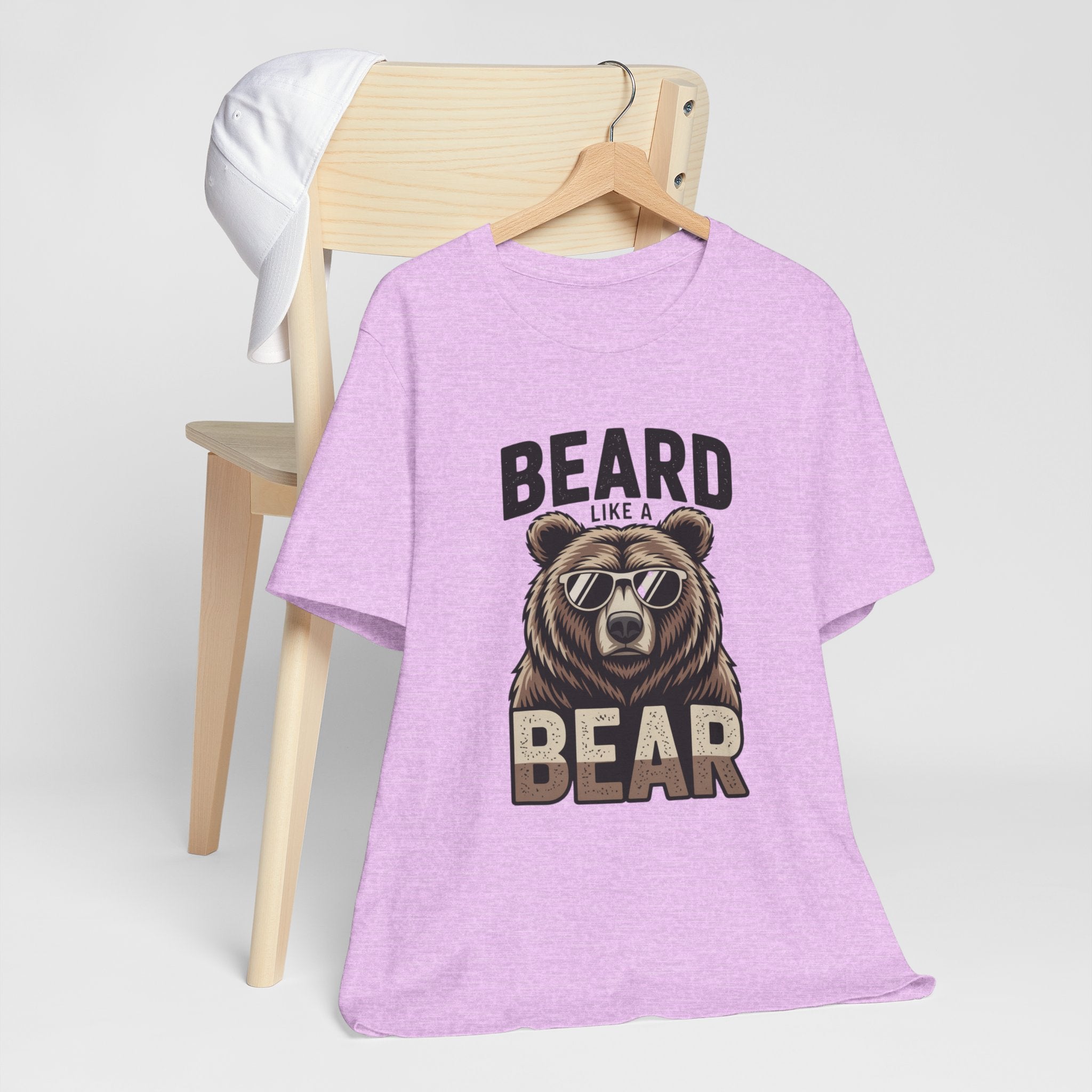 “Beard Like a Bear” T-Shirt — Retro Bear Graphic Tee