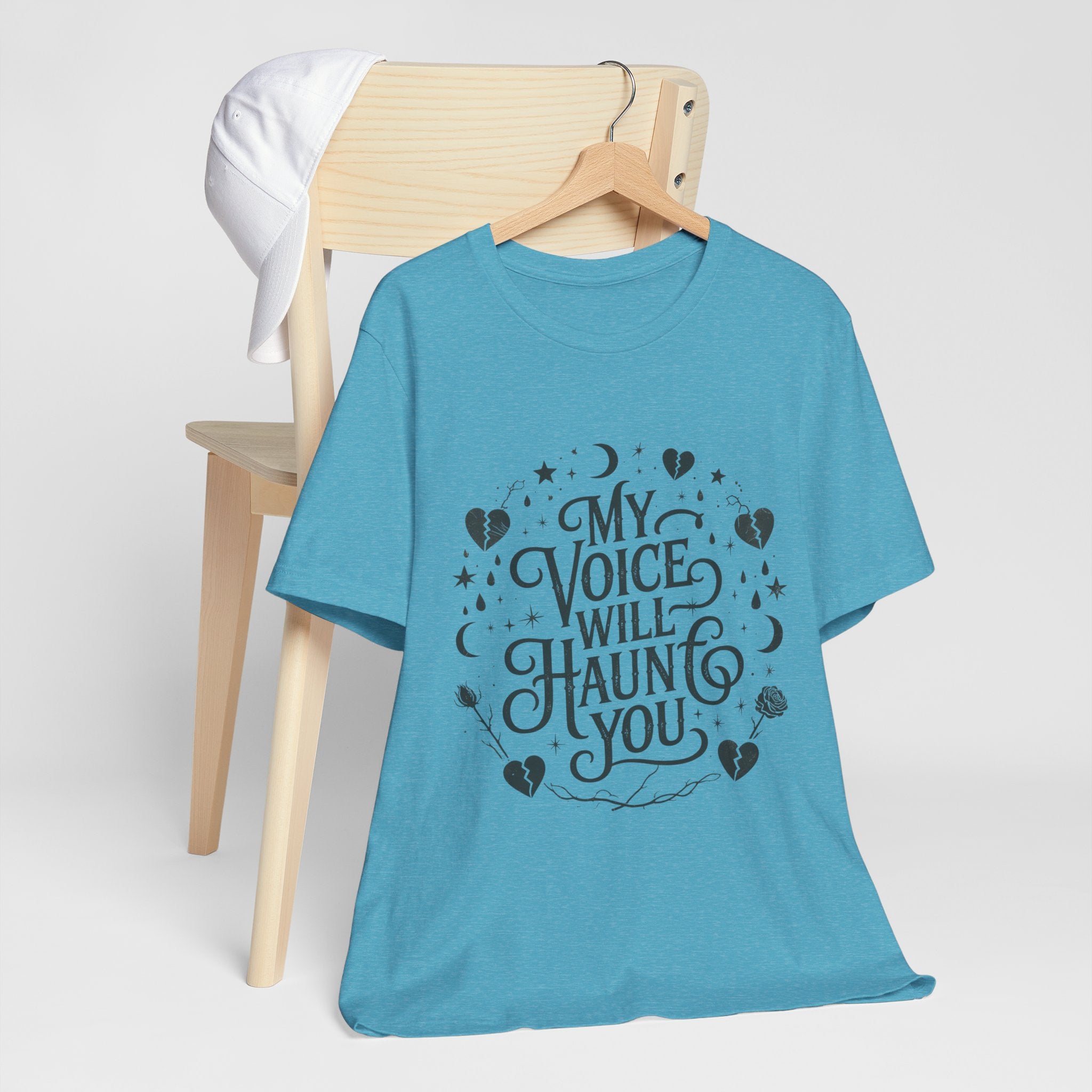 “My Voice Will Haunt You” Jersey Unisex T-Shirt