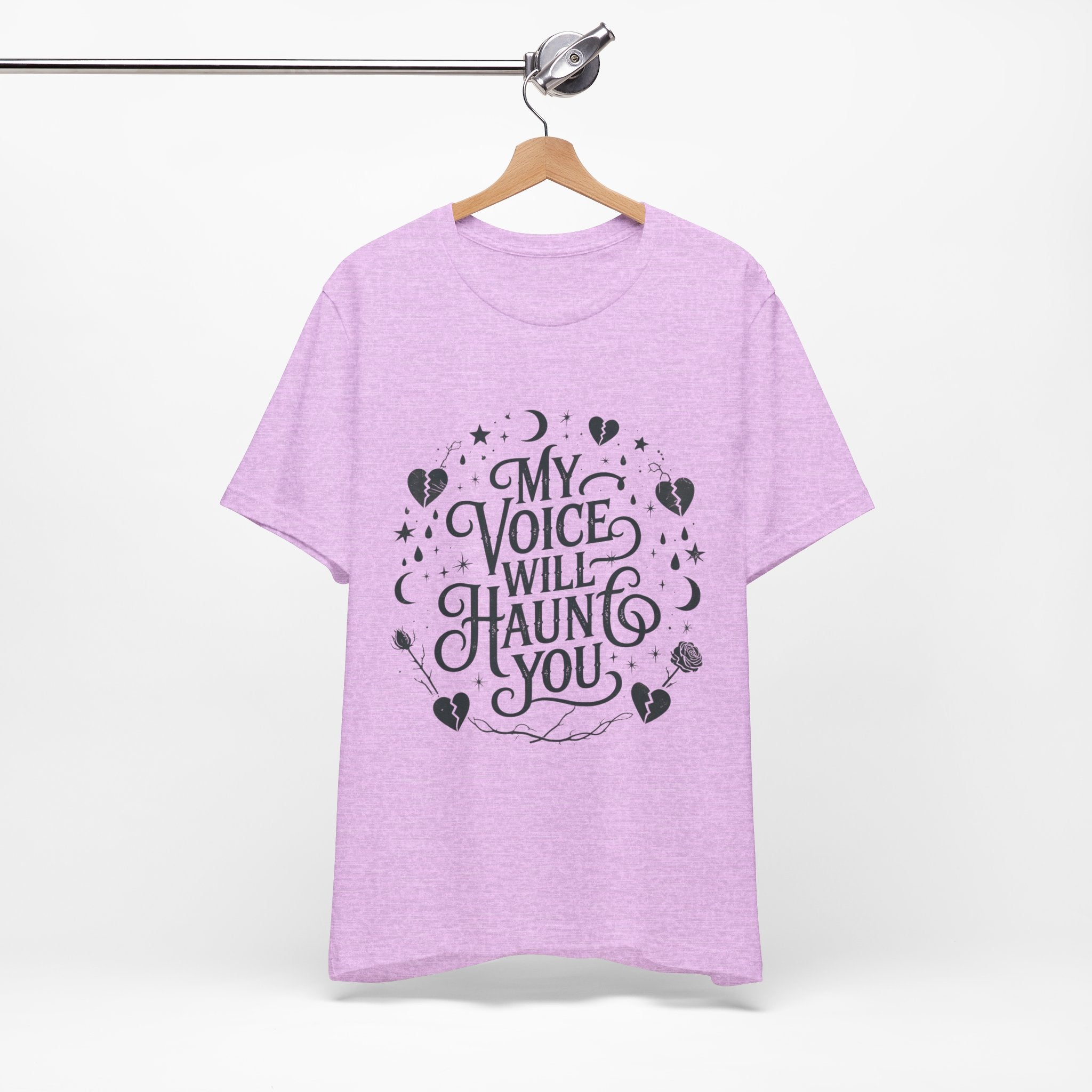 “My Voice Will Haunt You” Jersey Unisex T-Shirt