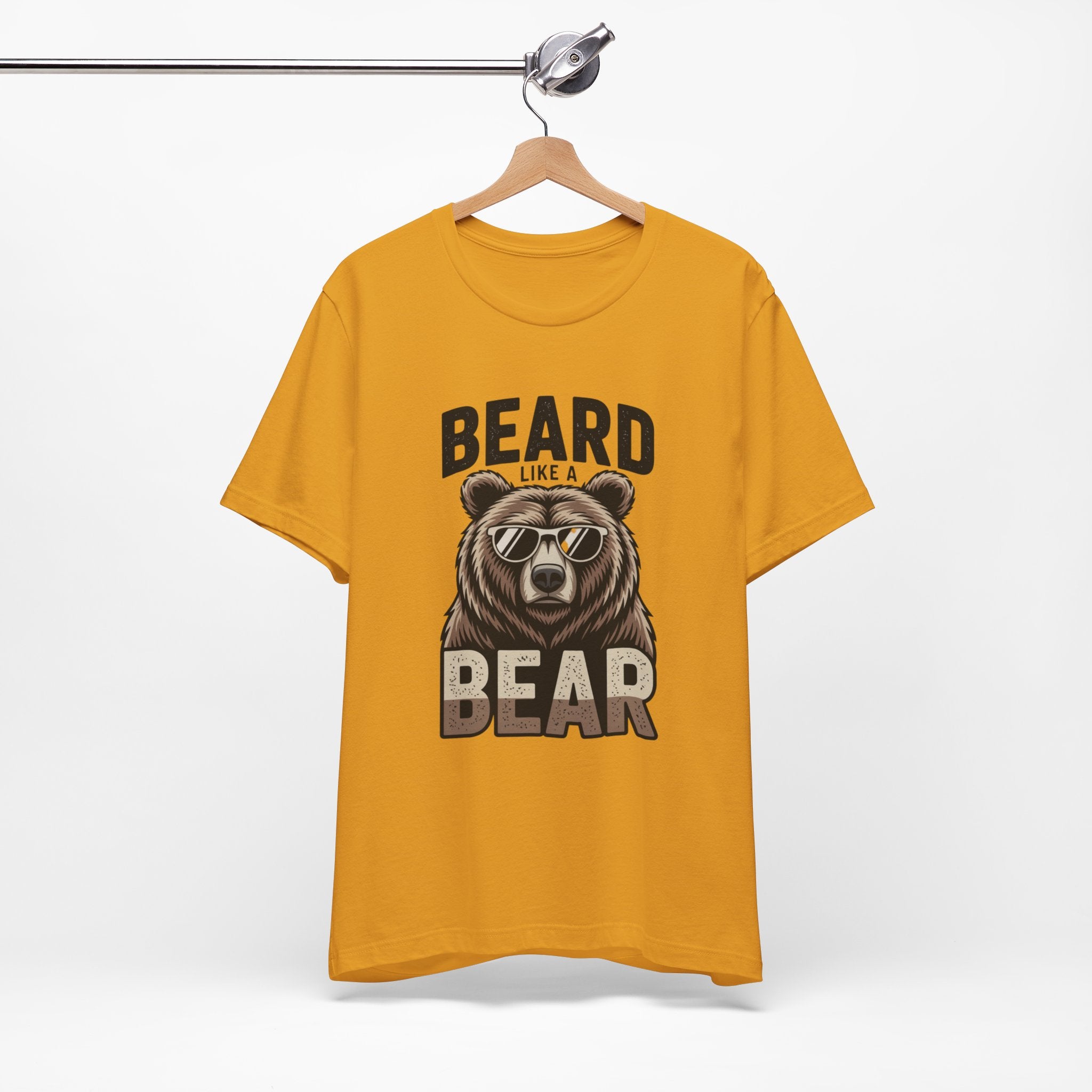 “Beard Like a Bear” T-Shirt — Retro Bear Graphic Tee
