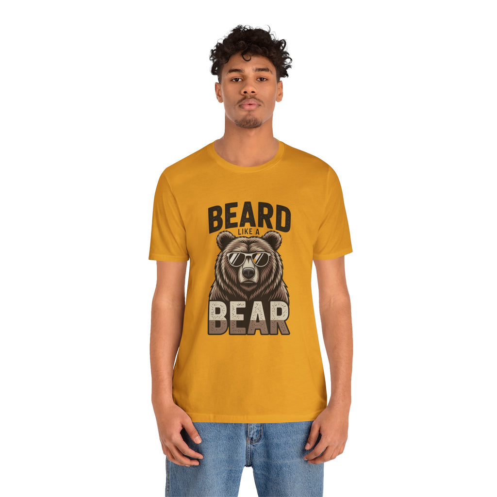 “Beard Like a Bear” T-Shirt — Retro Bear Graphic Tee