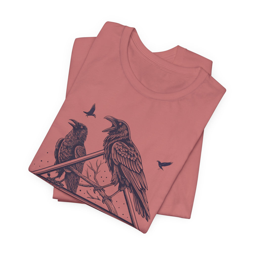 “Caw & Disorder” Tee — "Women Rising" Raven Graphic T-Shirt