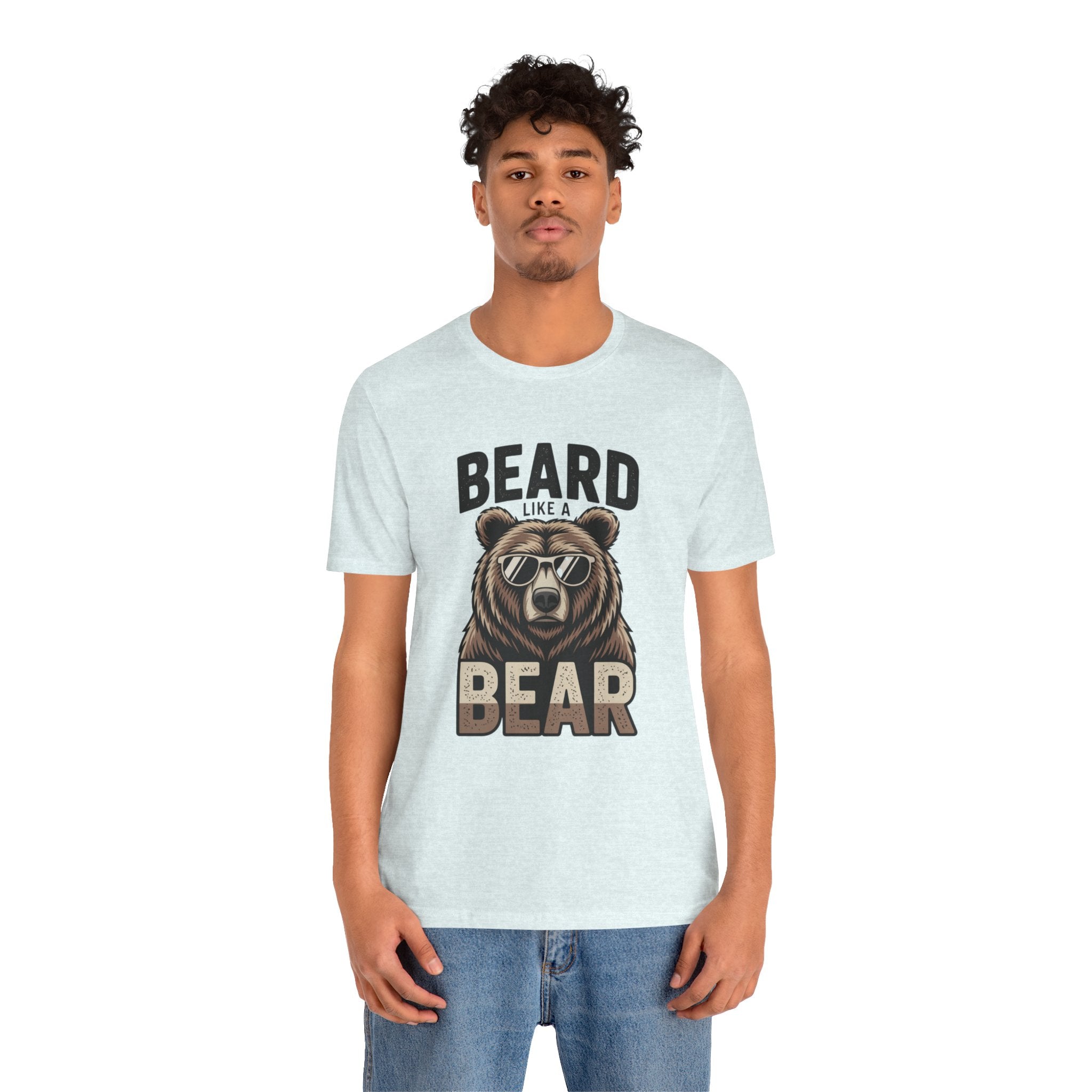 “Beard Like a Bear” T-Shirt — Retro Bear Graphic Tee