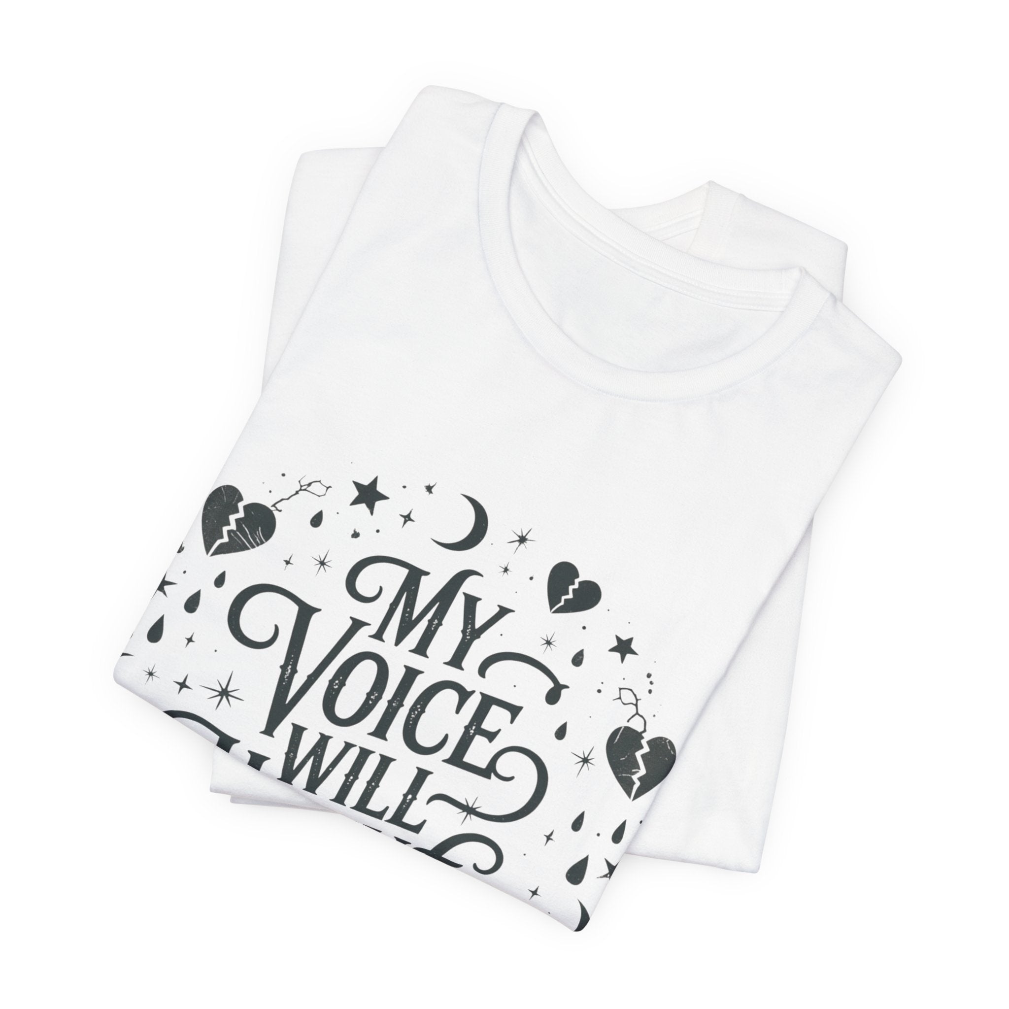 “My Voice Will Haunt You” Jersey Unisex T-Shirt