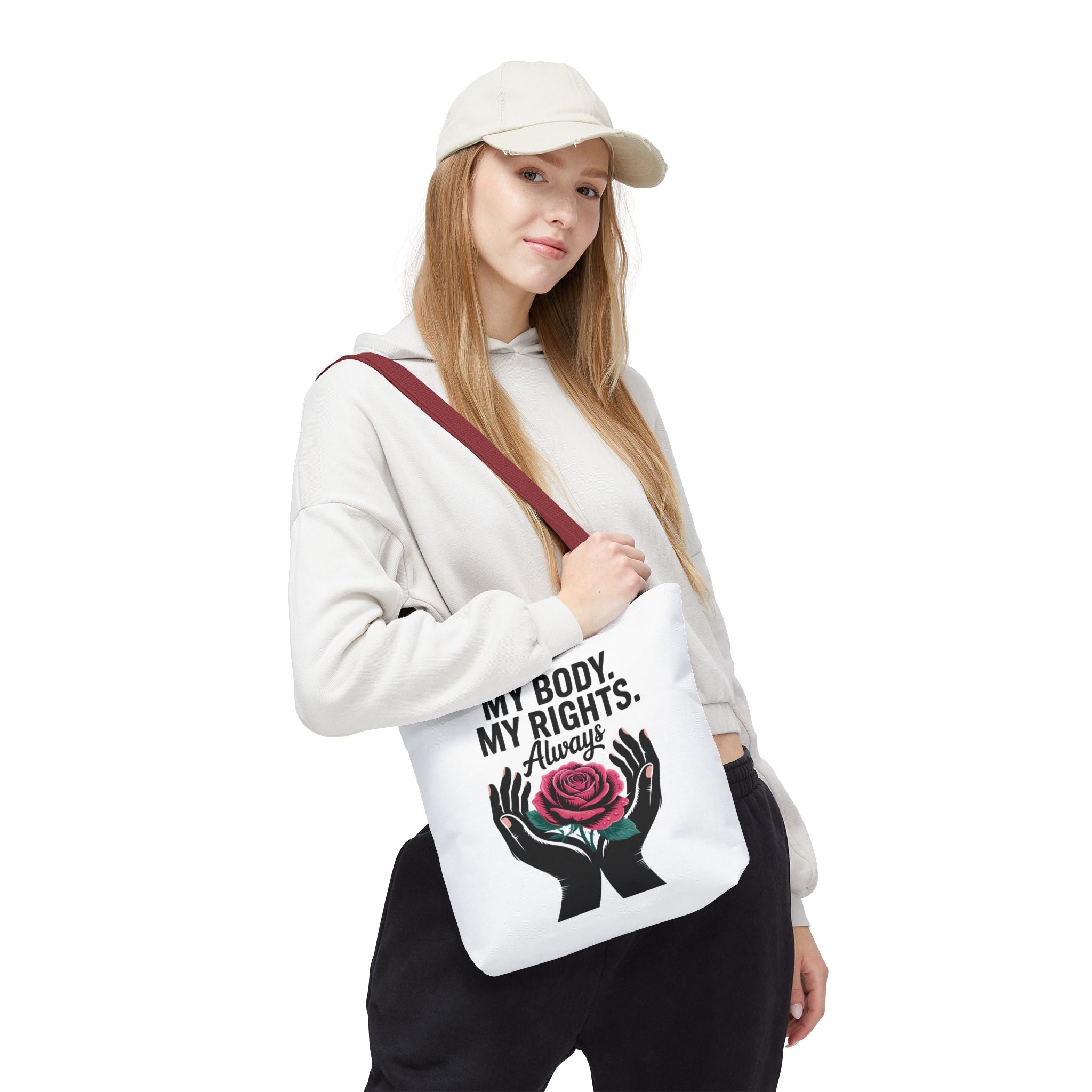“My Body. My Rights. Always” Rose Empowerment Tote