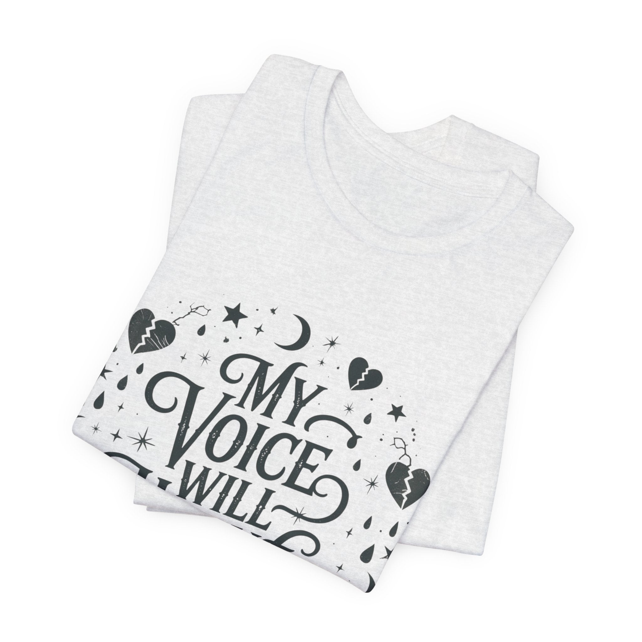 “My Voice Will Haunt You” Jersey Unisex T-Shirt