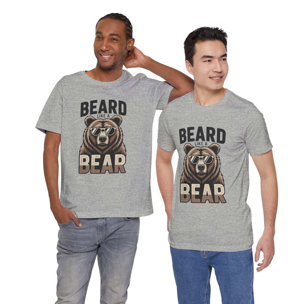 “Beard Like a Bear” T-Shirt — Retro Bear Graphic Tee