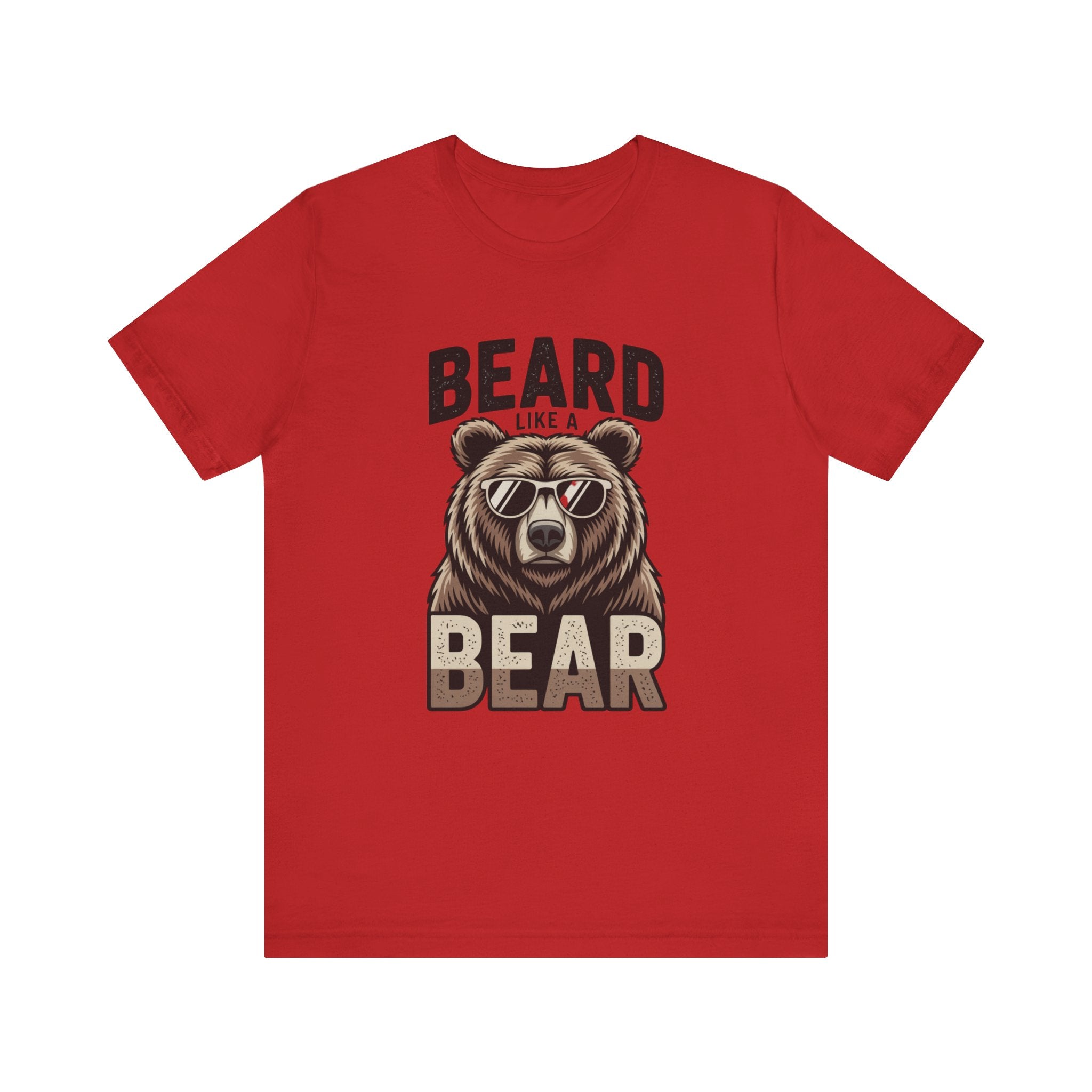 “Beard Like a Bear” T-Shirt — Retro Bear Graphic Tee