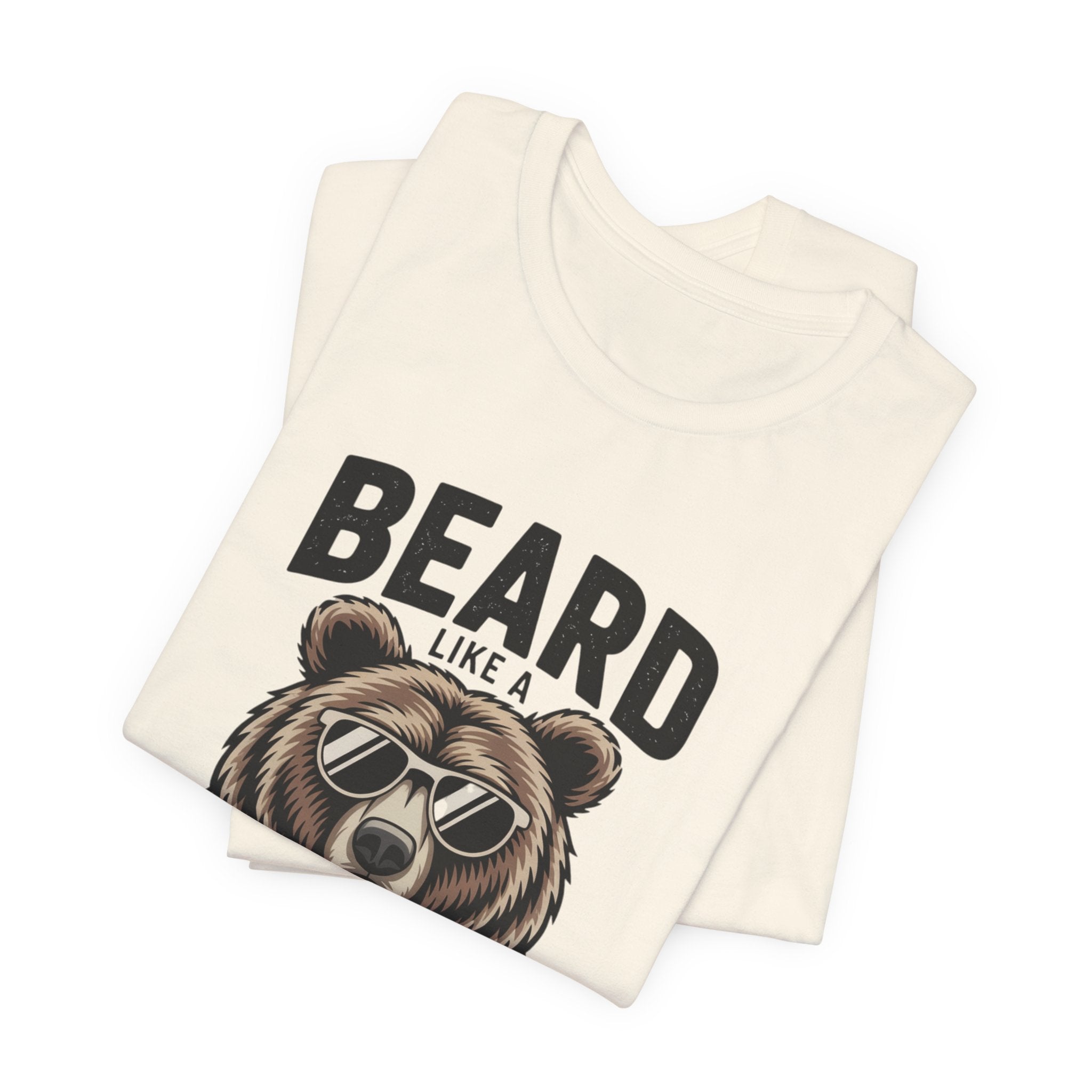 “Beard Like a Bear” T-Shirt — Retro Bear Graphic Tee