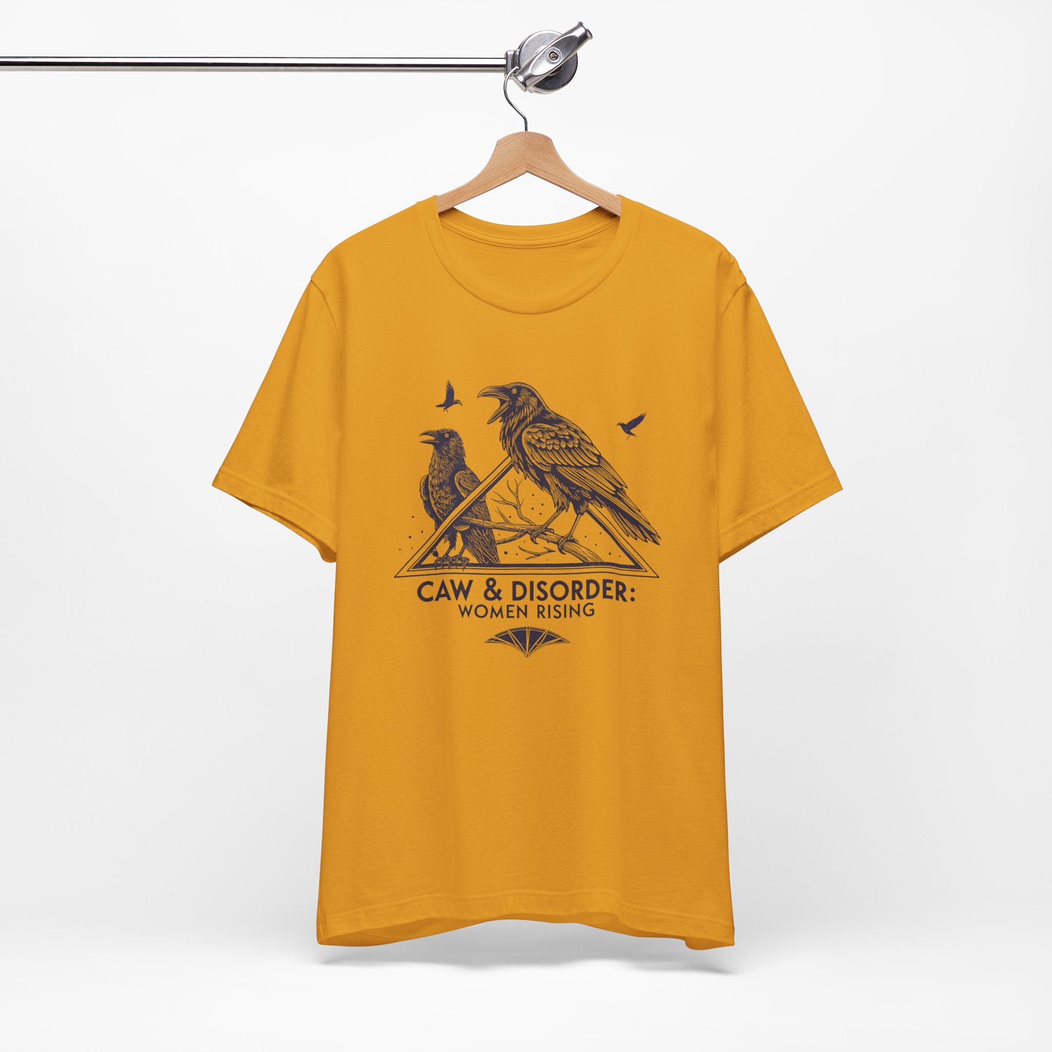 “Caw & Disorder” Tee — "Women Rising" Raven Graphic T-Shirt