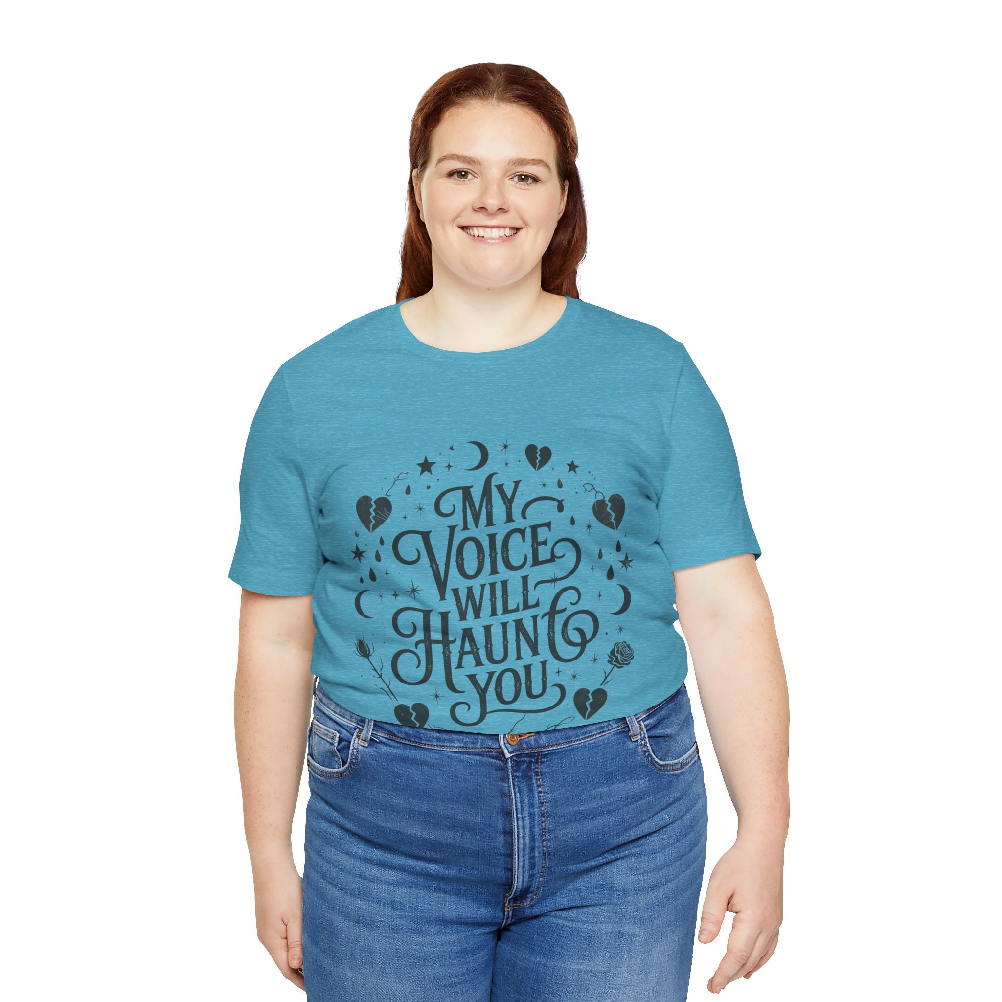 “My Voice Will Haunt You” Jersey Unisex T-Shirt