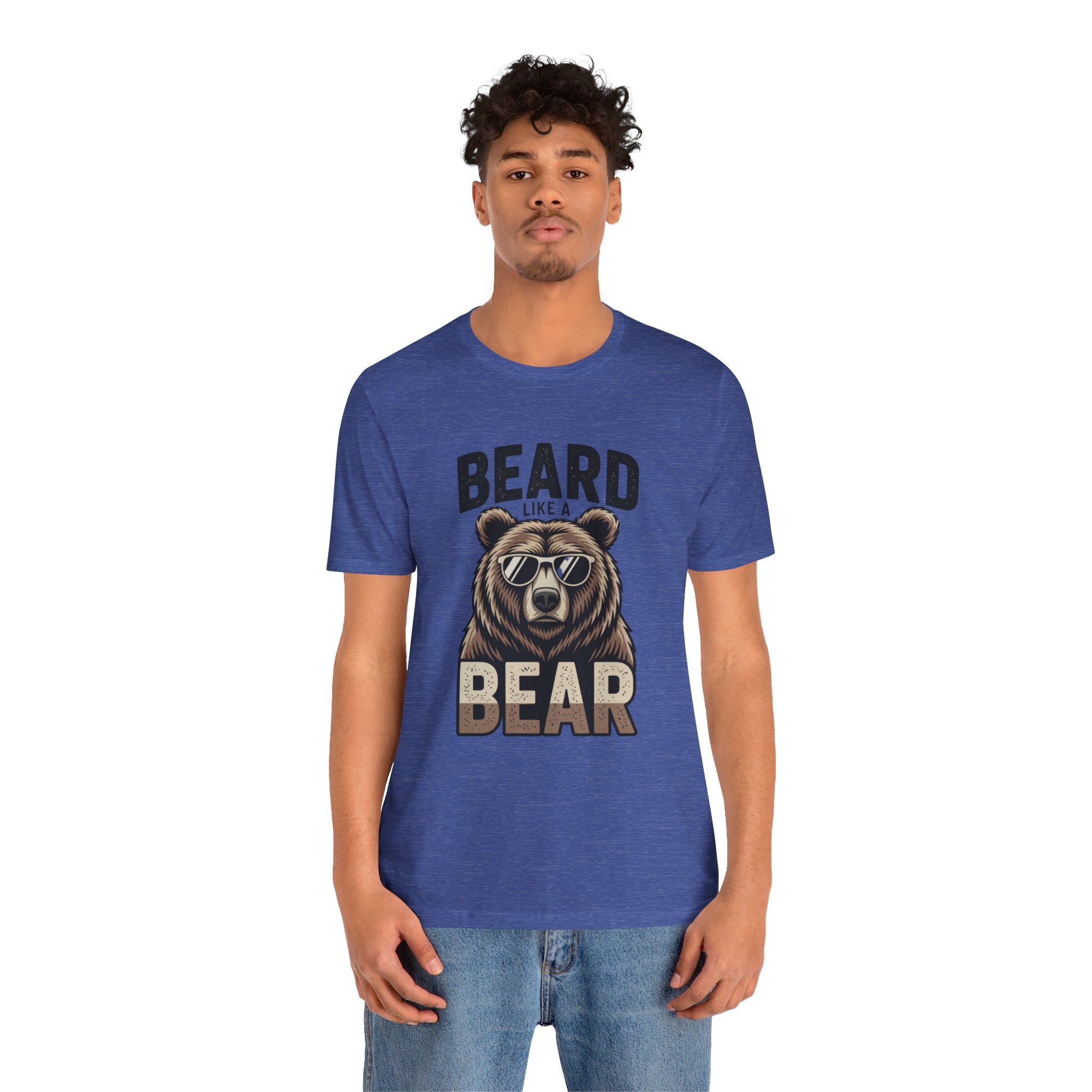 “Beard Like a Bear” T-Shirt — Retro Bear Graphic Tee