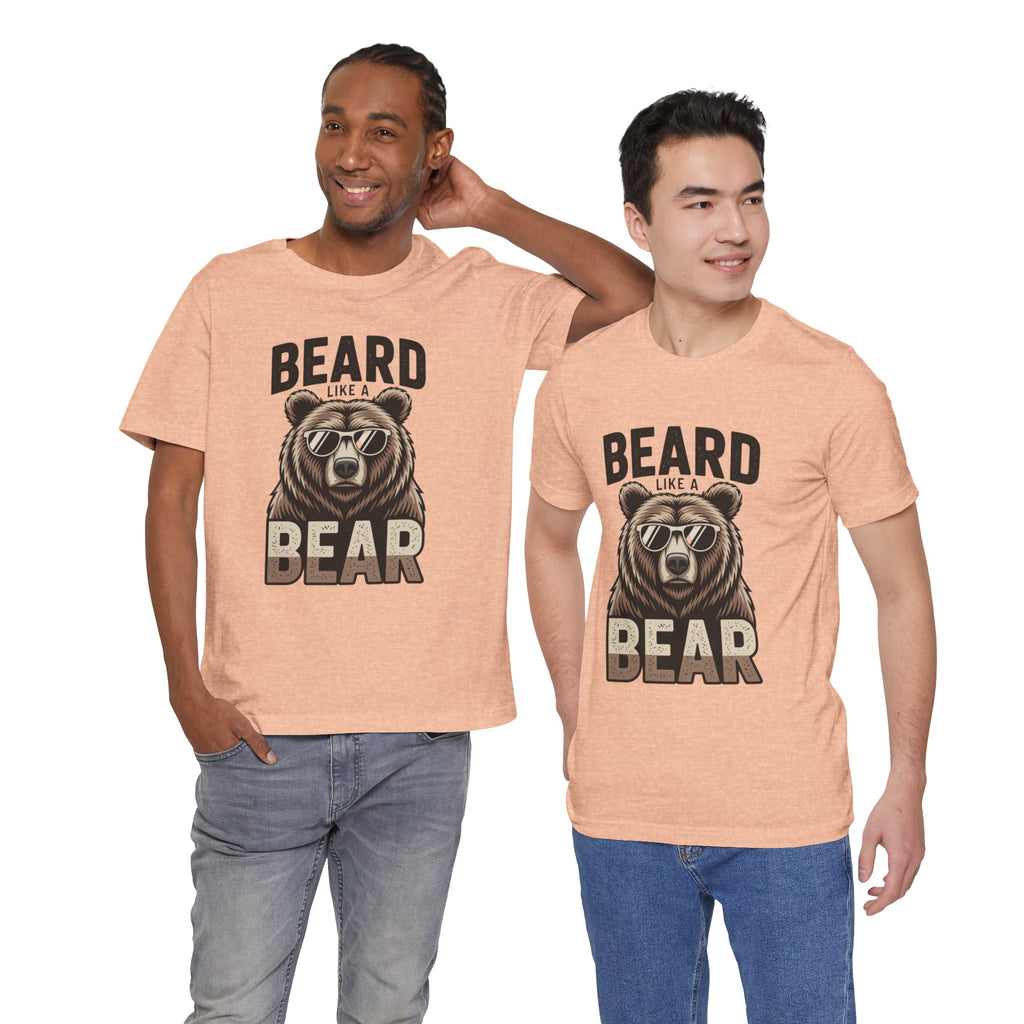 “Beard Like a Bear” T-Shirt — Retro Bear Graphic Tee